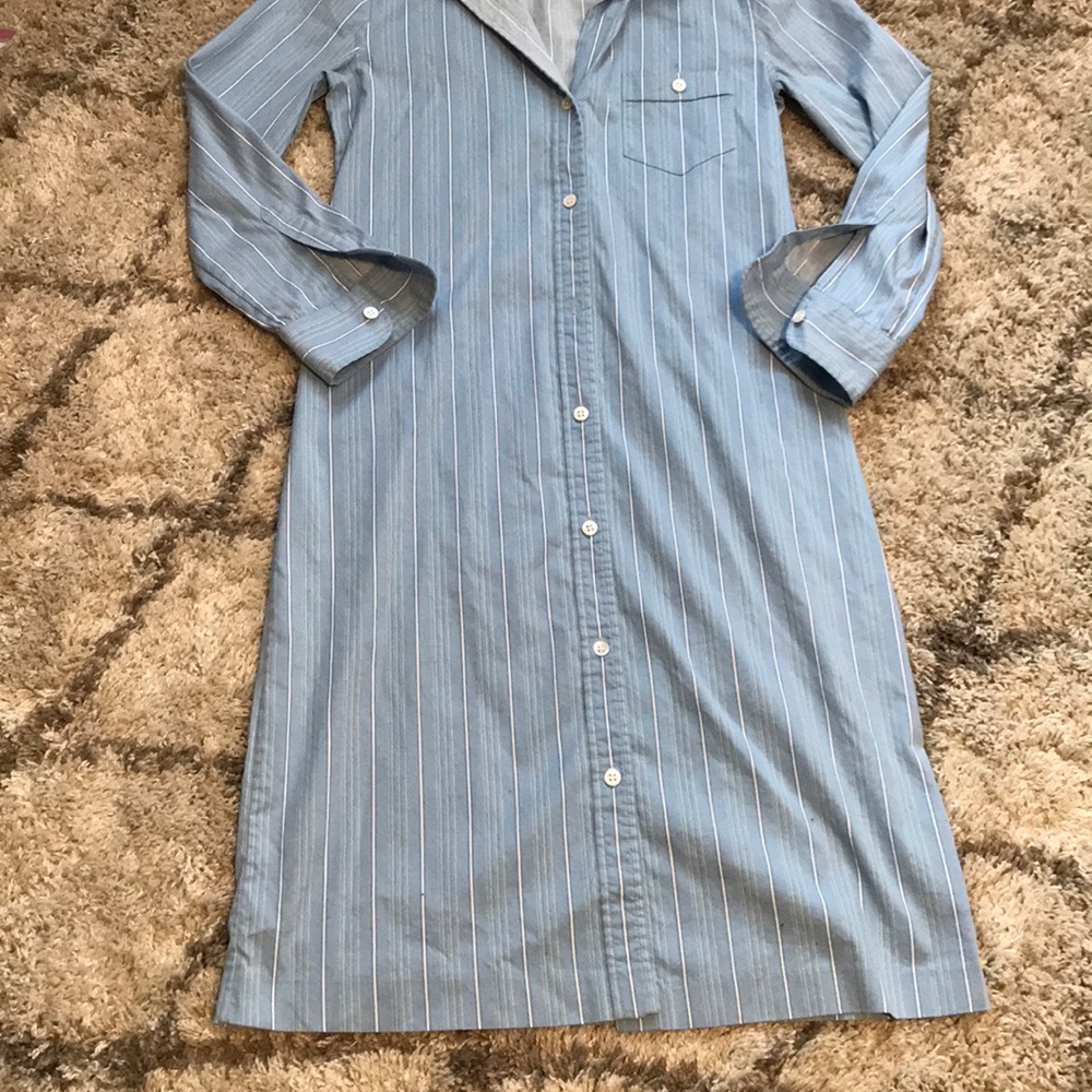 Theory button down shirt dress - Picture 3 of 8